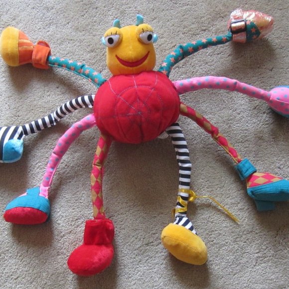 Sam Spider & Fly Baby Developmental Toy, Jelly Kitten, Soft Rattle, Crinkly, - Picture 2 of 9